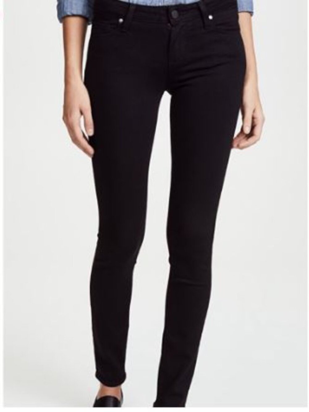Paige Verdugo Ultra Skinny Stretch Jeans, Black, Size 29